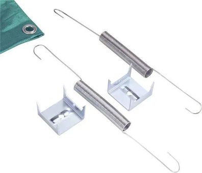 10-teiliges Befestigungsset für Abdeckplanen aus Metall