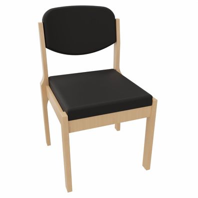 Stapelstuhl Michael SR – Vollgepolsterter Konferenzstuhl für Büro, Praxis und Wa