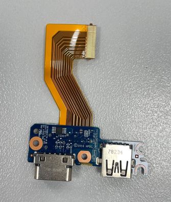 HP Elitebook 840 G3 USB VGA Board mit Kabel 6050A2835701-USB-A01