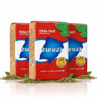Taragui - Mate Tee aus Argentinien - Yerba Mate 3x500g