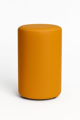 ERIDES Sitzpouf Küche rund – Moderner Tresenhocker mit Kunstlederbezug, 40×58cm,
