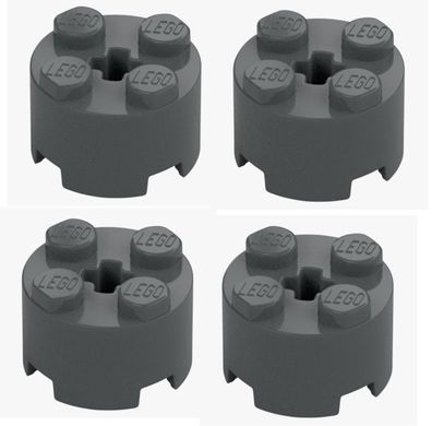 LEGO® 4x Rundstein 2x2 Dark Stone Grey Dunkelgrau 6143 4249139 NEU Ersatzteile