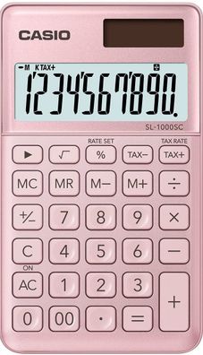 Casio SL-1000SC-PK 10-stelliges BIG LC-Display mit Rechenbefehl-Anzeige, Taschenrechn