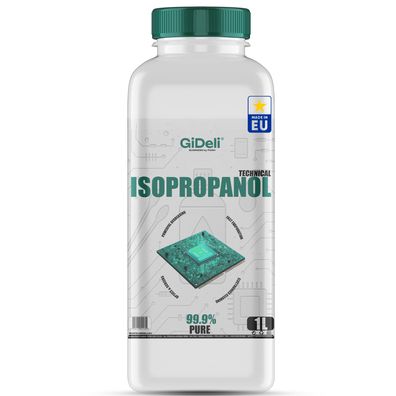 Isopropanol 1L Technisch 99,9% IPA Reiniger & Entfetter für Industrie GiDeli