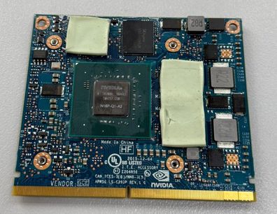 NVIDIA Quadro M1000M 2GB Grafikkarte HP Zbook 15 G3 N16P-Q1-A2 848261-001