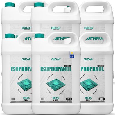 Isopropanol 30L Technisch 99,9% IPA Reiniger & Entfetter für Industrie GiDeli