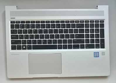 HP ProBook 450 G6 Handauflage Palmrest Tastatur QWERTY Touchpad L45091-B31