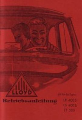 Bedienungsanleitung LLoyd LP 400S, LS 400S, LT 500, Oldtimer, Klassiker