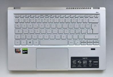 Acer Swift X SFX14-41G-R5VA N20C12 Handauflage Tastatur QWERTY AM3KB000