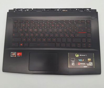 MSI Bravo 15 A4DCR-085XIT Handauflage Palmrest Tastatur QWERTY Touchpad