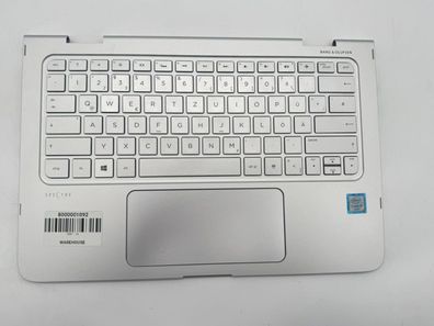 HP Spectre Pro X360 G2 Palmrest / Handauflage Tastatur Touchpad QWERTZ
