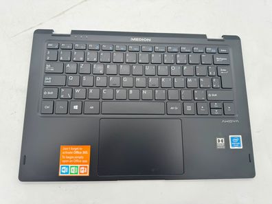 Medion Akoya E3222 Palmrest / Handauflage Tastatur Touchpad AZERTY