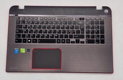 Toshiba Qosmio X70-A-114 Palmrest Handauflage Mit Tastatur QWERTY A000240100