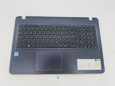 ASUS VivoBook R543U Palmrest Mit Touchpad / Tastatur QWERTY 13NB0HE7AP0201