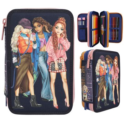 TOPModel 3-Fach Federtasche CITY GIRLS , Depesche, 12560, Schüleretui, Mäppchen,