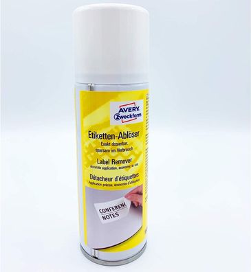 AVERY Zweckform 3590 Etikettenlöser Spray (rückstandsfreies Ablösen von Papieretikett