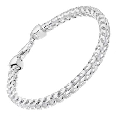 trendor Schmuck Herren-Armband 925 Silber Fuchsschwanzkette Breite 5,1 mm 15798