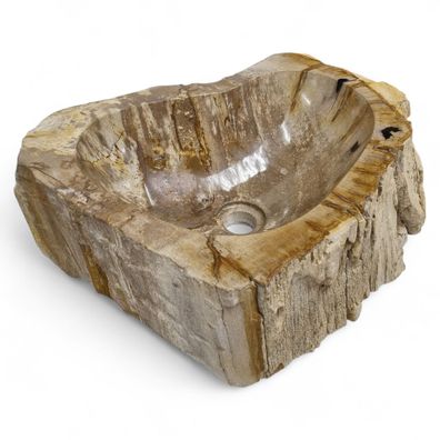 Versteinertes Holz Waschbecken #30 Versteinertem Fossiles Naturstein Steinwaschbecken