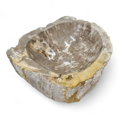 Versteinertes Holz Waschbecken #29 Versteinertem Fossiles Naturstein Steinwaschbecken