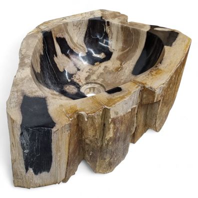 Versteinertes Holz Waschbecken #43 Versteinertem Fossiles Naturstein Steinwaschbecken