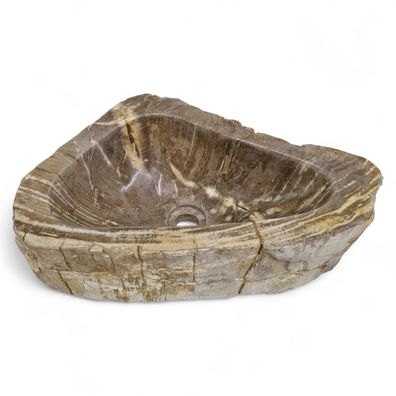 Versteinertes Holz Waschbecken #54 Versteinertem Fossiles Naturstein Steinwaschbecken