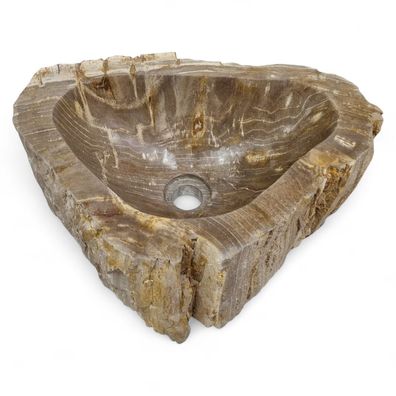 Versteinertes Holz Waschbecken #55 Versteinertem Fossiles Naturstein Steinwaschbecken