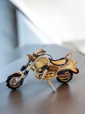 Deko Holz Motorrad Mangoholz