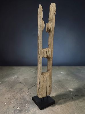 Treibholz Skulptur 150cm Holz Deko Aufsteller Altholz