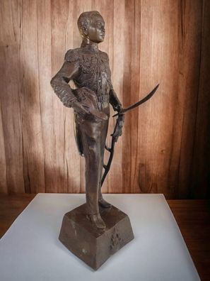 König Chulalongkorn Bronze Statue - Rama V Thailand Thai Historia Figur