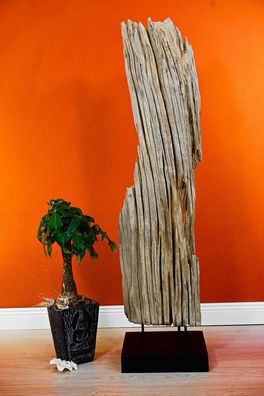 Treibholz Skulptur 100cm Holz Deko Aufsteller Altholz