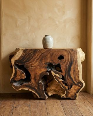 Suar Holz Sideboard Altholz Baumscheibe Massivholz Thai Möbel Thailand Unikat