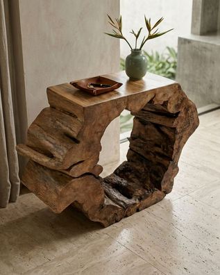 Baumscheibe-Sideboard BODHI - Bodhi-Baum Massivholz Thailand Holz Banyan Tree Möbel
