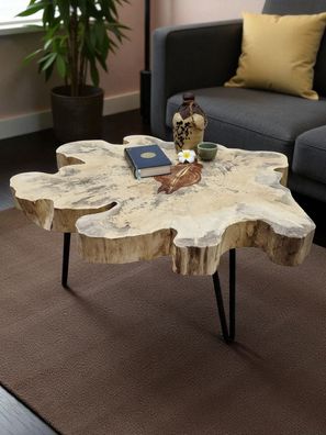 Couchtisch Baumscheibe Tamarind Baumscheiben Tamarindenholz Massivholz Tisch Holz
