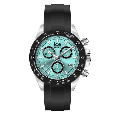 Ice-Watch Herren-Armbanduhr Chronograph Bewatch Klar Schwarz Türkis 025633