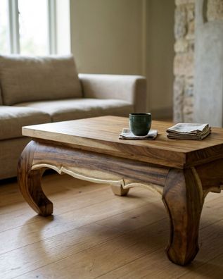 Opium Couchtisch Mongkol Opiumtisch Akazienholz Holz Massiv Asiatischer Thai Tisch
