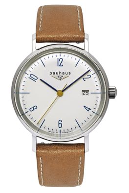 Bauhaus Damenuhr Quarz Pure Cognacfarben 2143-1