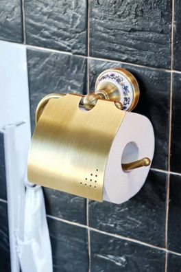 Toilettenpapierhalter Messing Keramik Antik Rollenhalter Porzellan Applikationen