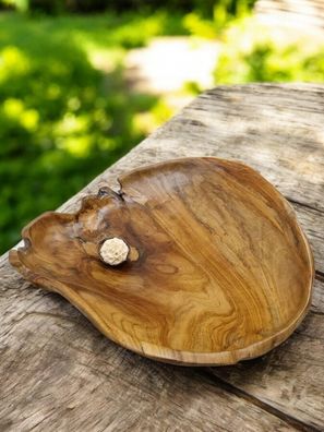 Holzschale Wurzelholz 60cm Große Groß Schale Teak Obstschale Holz Dekoschale Rund