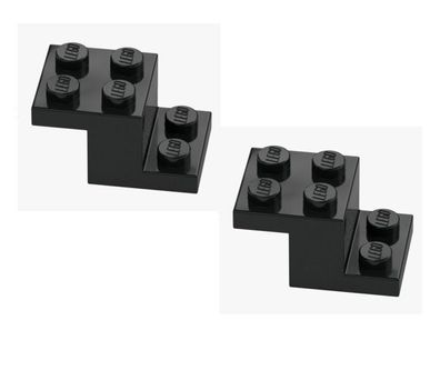 LEGO 2x Winkelträger 2x3 Schwarz 73562 6395375 Bracket Winkel Neu Black 2X3X1