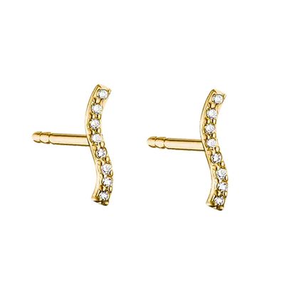 Thomas Sabo Schmuck Damen-Ohrstecker Welle Goldfarben H2366-M01-14