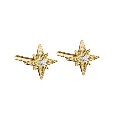 Thomas Sabo Schmuck Ohrringe für Damen Stern Goldfarben H2370-M01-14