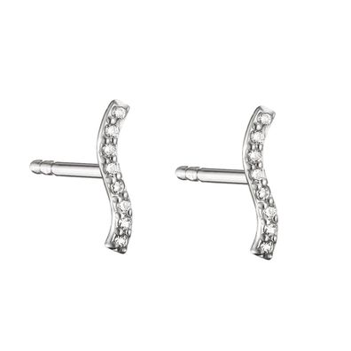 Thomas Sabo Schmuck Damenohrstecker Silber Welle H2366-051-14