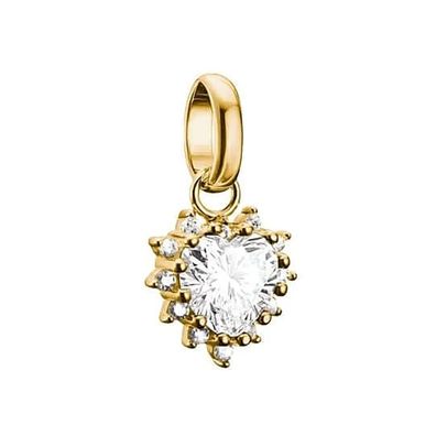 Thomas Sabo Schmuck Charm-Anhänger True Romance Rotes Herz Goldfarben CC1279-M01-14