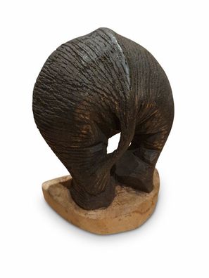 Wandbild Elefanten Po Popo Hintern Holz Elefant Wanddeko Teak