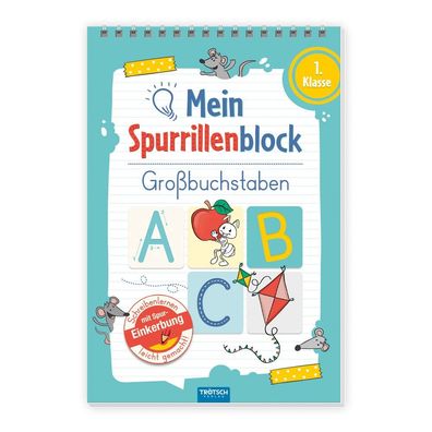 Trötsch Mein Spurrillenblock Großbuchstaben Übungsbuch: Übungsbuch Beschäftigungsbuch
