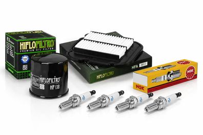Wartungssatz Ölfilterset Zündkerzen spark splug passt an Suzuki Dl 650 A 07-11