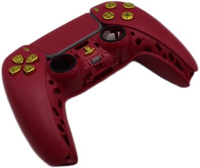 Original Controller Gehäuse Cosmic Red BDM-030 + Buttons (gold) DualSense Sony