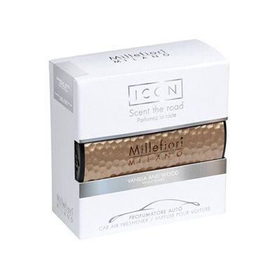 Autoduft Icon Metalltöne Vanille und Holz 47 g