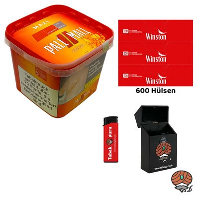 Pall Mall Allround Volumentabak Maxi Box 1x 310g + 600 Winston Hülsen + Zubehör
