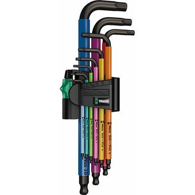 950/9 Hex-Plus Multicolour 1 Winkelschlüsselsatz Wera, metrisch, 9-te